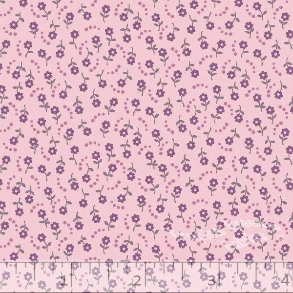 Pink Mini Floral Print Poly Cotton Fabric - LF0107