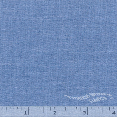 Blue Chambray Poly/Cotton Broadcloth Fabric
