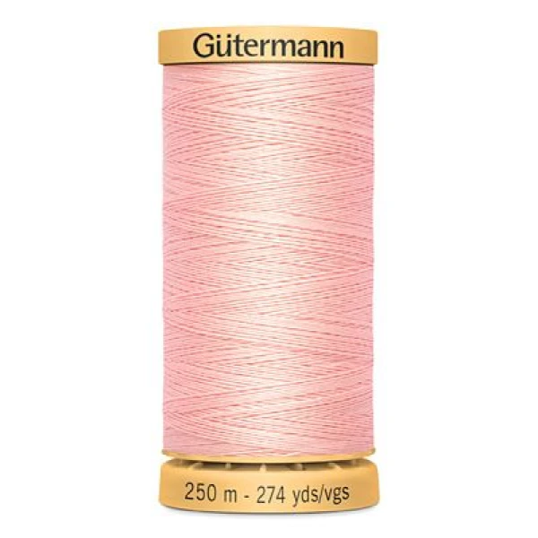 Gutermann Natural Cotton Thread 50wt 250m PINK