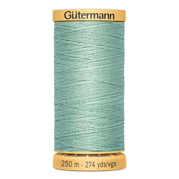 Gutermann Natural Cotton Thread 50wt 250m LIGHT GREEN