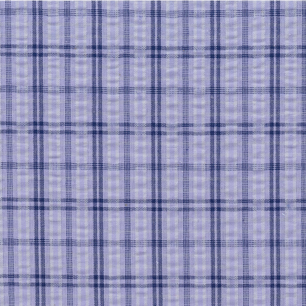 Lavender Plaid Seersucker Fabric - LF0272
