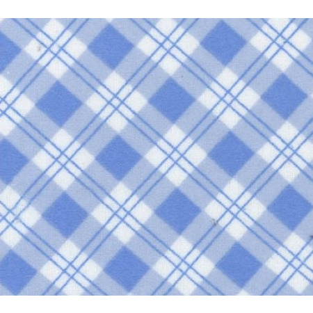 Blue Argyle Snuggy Flannel Fabric