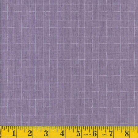Dusky Lavender with Plaid Polyester Fabric